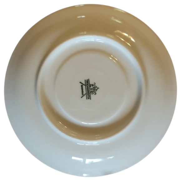 Vtg 1927-1938 Teacup Saucer Bavarian Tirschenreuth Couple Love Flowers Wedding - Picture 9 of 12